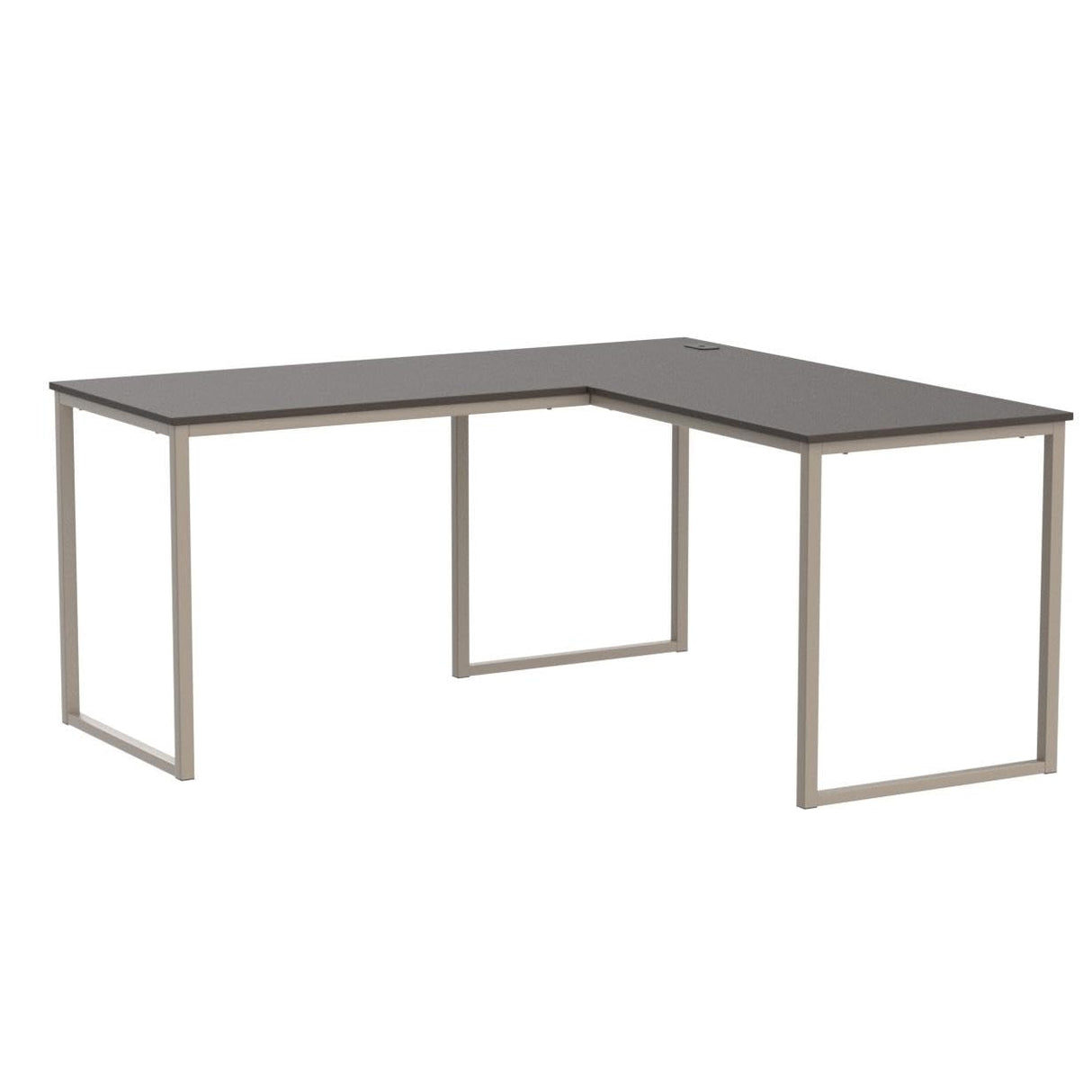 SHW Home Office 55 Inch Large L Shaped Corner Desk, 24" Deep, Espresso SHW