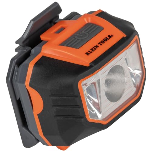 Klein Tools 60407 Hard Hat with Light, Vented Full Brim Style, Padded, Self-Wicking Odor-Resistant Sweatband, White Klein Tools