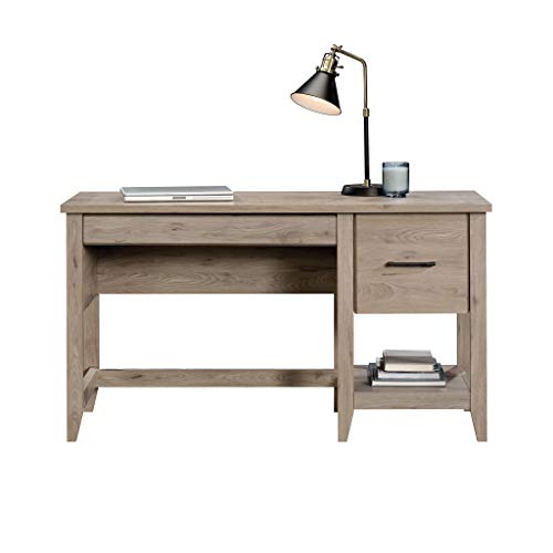 Sauder Summit Station Desk, L: 52.09" x W: 19.29" x H: 29.02", Laurel Oak finish Sauder