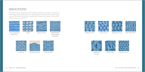 Crochet for Beginners: A Stitch Dictionary with Step-by-Step Illustrations and 10 Easy Projects WoodArtSupply