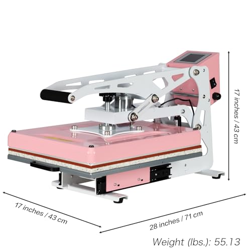 WUMSTOT 13x18 Heat Press Machine: with Auto Open/Slide Out Plate 1200 W Clamshell Heat Press for DTF, Sublimation, and More WUMSTOT