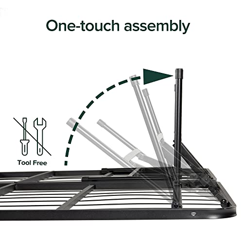 ZINUS SmartBase Tool-Free Assembly Mattress Foundation, 14 Inch Metal Platform Bed Frame, No Box Spring Needed, Sturdy Steel Frame, Underbed Storage, Queen Zinus