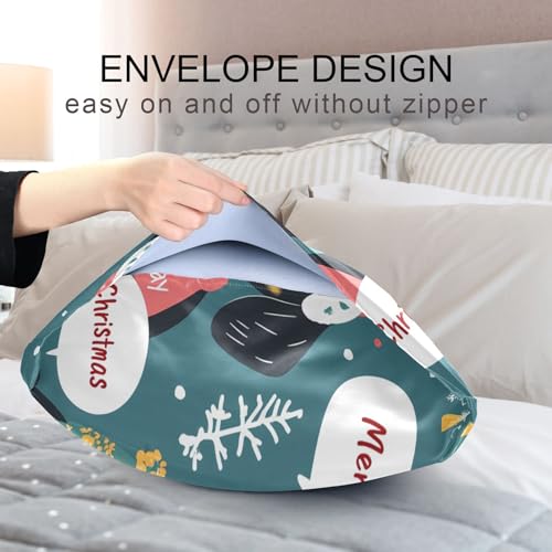 Bokkoy Soft and Silky Satin Pillow Case with Cute Cartoon Dachshunds Wrinkle Resistance for Standard, Queen, and King Sizes - Single Pack Sales Bokkoy
