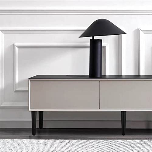 Generic Set of 4 Black Furniture Legs Straight Tapered Metal Sofa Legs, Replacement Heavy Duty Support Feet, for Sofa Couch Table Chair Cabinet Armchair TV Stand (35cm/13.78in) (Black 72cm/28.35in) WoodArtSupply