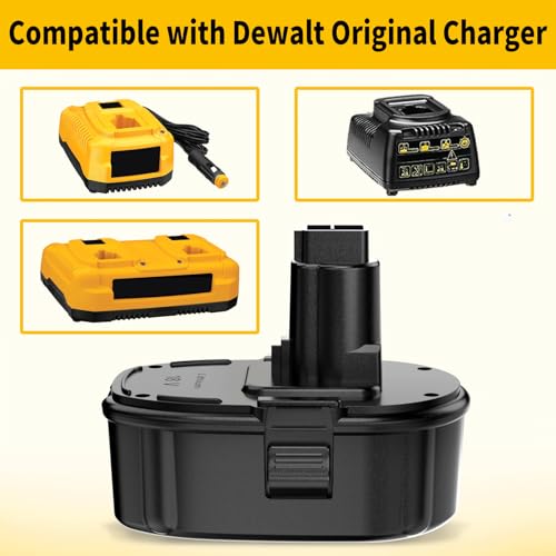 Powilling 2 Pack 6.5Ah DC9096 Replacement for Dewalt 18V XRP Battery DC9096 DC9098 DC9099 DE9039 DE9095 DE9096 DE9098 DW9095 DW9096 DW9098 DE9503 DC9182 for 18Volt Dewalt Batteries Powilling