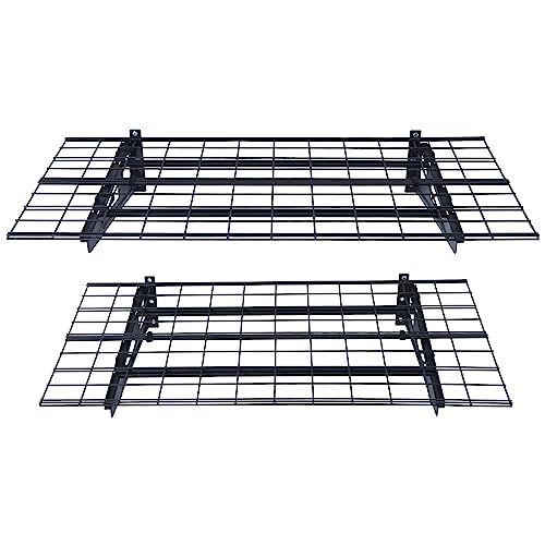 VEVOR 2 x 4 ft Garage Shelving Wall Mounted, 2 Pack Heavy Duty Garage Wall Shelves 500lbs Capacity, Garage Storage Rack Floating Shelves for Shop, Shed, Garage Storage VEVOR