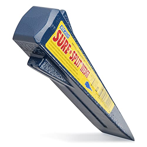 ESTWING Sure Split Wedge - 5-Pound Wood Splitting Tool with Forged Steel Construction & 1-7/8" Cutting Edge - E-5 Estwing