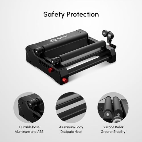 Algolaser Laser Engraver Rotary Roller - Y-axis Rotary Roller for Laser Engraver - 360° Adjustable Rotary Roller for Cylindrical Objects Tumblers,Bottle with for Alpha/DIY KIT Laser Engraver AlgoLaser