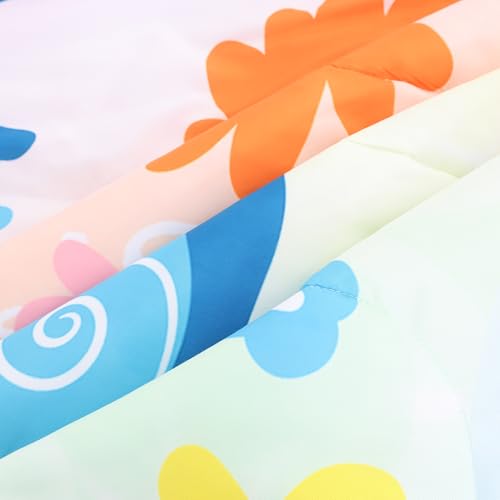 FUYEUN Rainbow Comforter Sets Twin Size Cartoon Floral Frogs Bedding Set for Girls Kids Children Boys Butterfly Flowers Bees Insects Cute Kawaii Quilt 1 Comforter + 1 Pillow Case FUYEUN