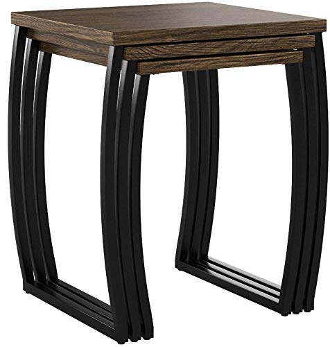 SRIWATANA Nesting Tables, Vintage Side End Tables Living Room, Coffee Snack Table Set of 3 SRIWATANA