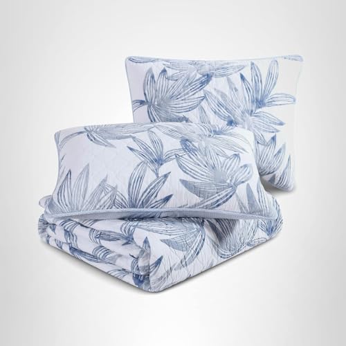 Tommy Bahama - Queen Quilt Set, Reversible Cotto Bedding with Matching Shams, Super Soft Bedding Set (Kayo Blue, Queen) Tommy Bahama