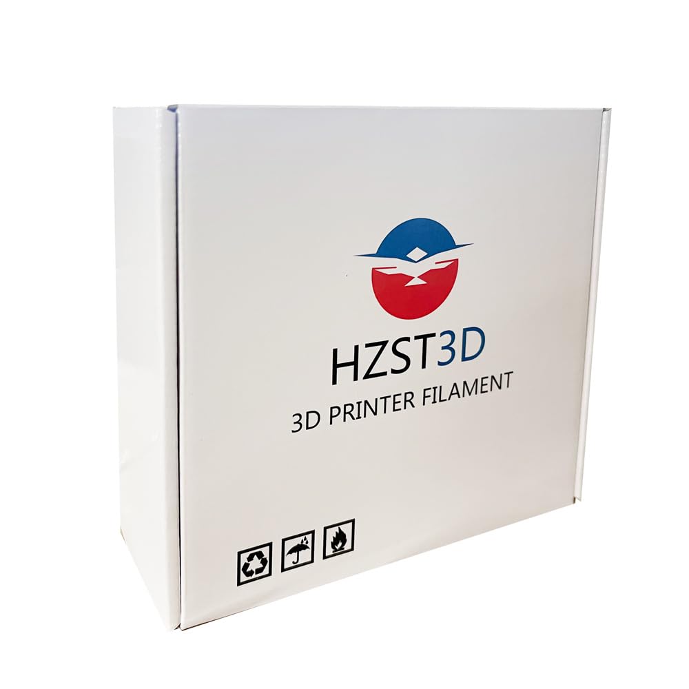 Marble PETG Filament 1.75 mm 3D Printer Filament 1KG 2.2LBS Spool 3D Printing Filaments Print Materials Stronger Than Marble PLA Filament 1.75mm Rock White HZST3D HZST3D