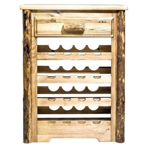 Log Furniture - Wine Cabinet Montana Woodworks