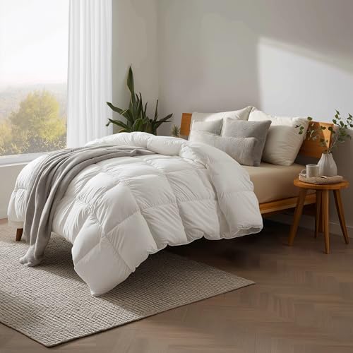 Bamboo Bay All Season King Size Comforter, 100% Viscose Made from Bamboo, Soft Quilted Down Alternative Duvet Insert with Corner Tabs, Breathable Cooling Bedding, 94 x 104 Inch Bamboo Bay