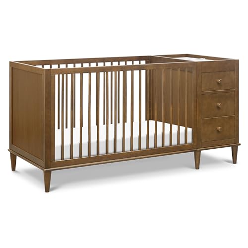 DaVinci Marley 3-in-1 Crib and Changer Combo in Walnut DaVinci