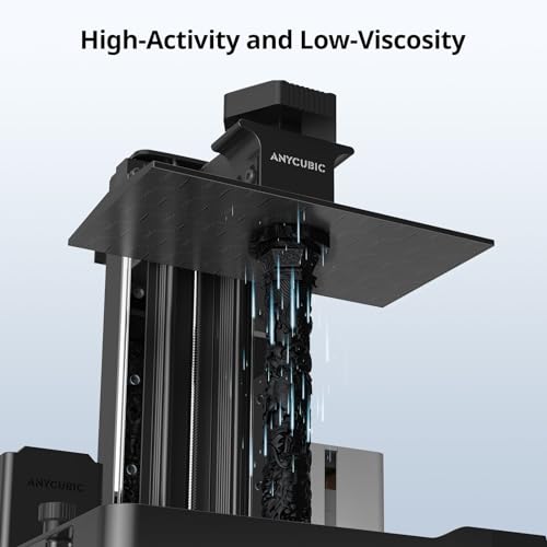 ANYCUBIC High Speed 3D Printer Resin 2.0, Print Up to 3X Faster, Special for Anycubic Photon Mono M5s/M7 Series, Particularly Apply for Large-Size 3D Printing Models, Low Odor (Black, 1kg) ANYCUBIC