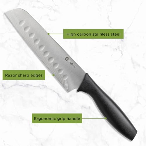 Ecolution Easy Clean Ceramic Nonstick Cookware Set, Dishwasher Safe Kitchen Pots and Pans Set, Comfort Grip Handle, Even Heating, Ultimate Food Release, 26-Piece, Black Ecolution