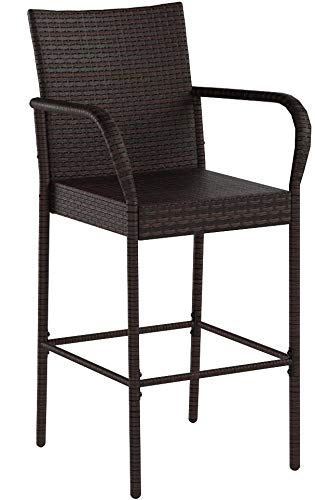 Christopher Knight Home Stewart Outdoor Bar Stool, Set of 2, Brown Christopher Knight Home