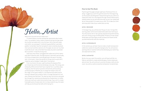 Wild Watercolor: Weekly Lessons and Techniques for Stunning Creations WoodArtSupply