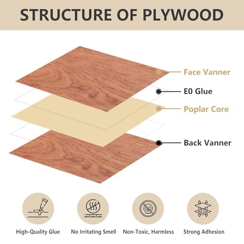 Creatorally 10 Pack Rosewood Plywood Sheets, 16.5"x11.7"x1/8" Unfinished Wood Blanks, Ideal for Laser Cutting, Engraving, DIY Crafts, Wood Burning, Sign Making & Home Decor Creatorally