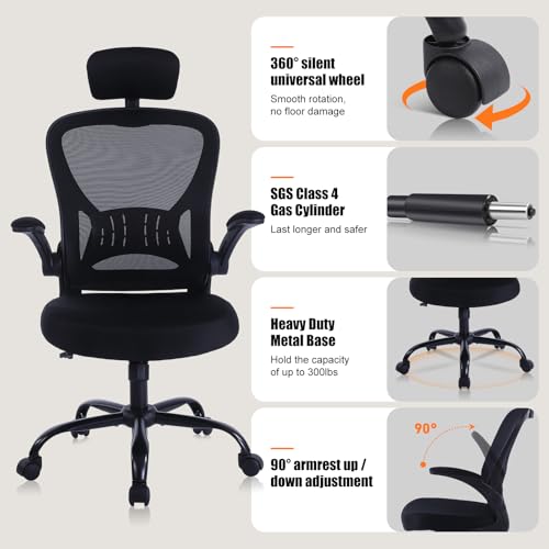 10 Pack Office Chair Ergonomic Desk Chair Comfort Adjustable Height with Wheels,Lumbar Support Mesh Swivel Computer Home Office Chair,Conference Room Chairs ralex-chair