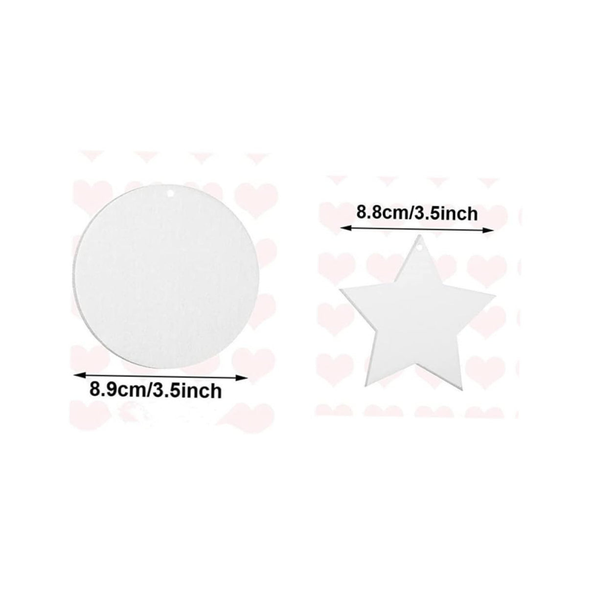 JEWEDECO 40 Pcs Sublimation Blanks Scented Hanging Blanks Blanks Car Sublimation Air Freshener Blanks White Felt JEWEDECO