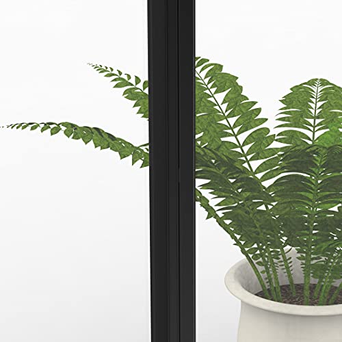 Stand Up Desk Store ReFocus Three-Panel Trifold Acrylic Room Divider Partition Privacy Screen (Clear Acrylic, 71" x 65") S Stand Up Desk Store