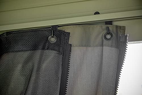 Sojag Accessories Set of 4 12' x 14' Curtains for Messina and Mykonos Outdoor Gazebo Models, Taupe Sojag