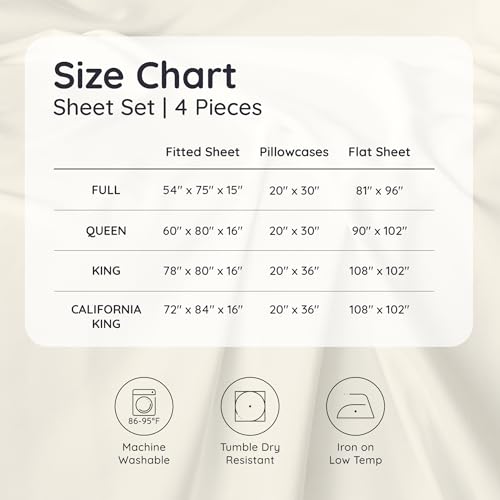 Bambaw Queen Sheet Set – 4pcs 100% Viscose Derived from Bamboo Sheets Set, Cooling Sheets for Night Sweats, Soft Queen Sheets, Hotel Luxury Bed Sheets Set, 16'' Deep Pockets (Moonlight Gray) Bambaw