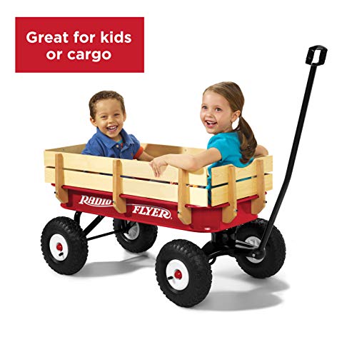 Radio Flyer 36" All-Terrain Steel & Wood Wagon Radio Flyer