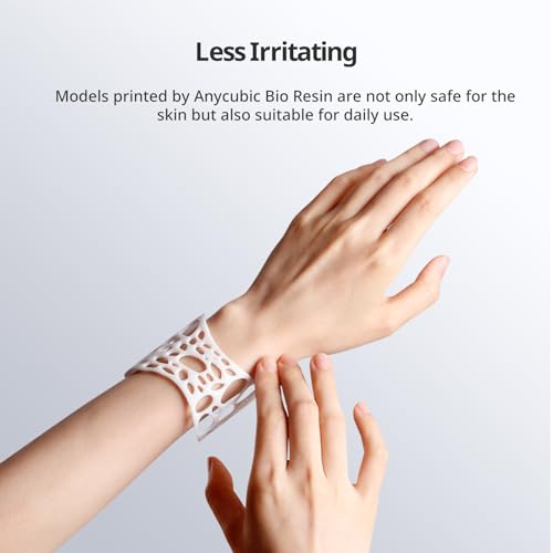 ANYCUBIC 3D Printer Resin, Odorless Standard Photopolymer Resin, High Precision and Low Viscosity, Fast UV-Curing ABS Like Resin for 8K/10K/14K LCD 3D Printing (Grey, 1kg) ANYCUBIC