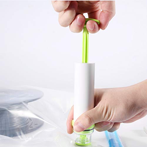 eVacuum 3D Printer Filament Storage Kit Filament Vacuum Bags Vacuum Compression Storage Bags, Prevent and Monitor Moisture - 10 Bags with 15 Desiccants, 15 Humidity Indicator Cards and 1 Hand Pump SainSmart