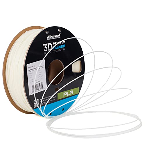 INLAND PLA Filament 1.75mm - Glow in The Dark Light Green PLA 3D Printer Filament, Dimensional Accuracy +/- 0.03mm - 1kg Cardboard Spool (2.2 lbs) – FDM 3D Printing INLAND