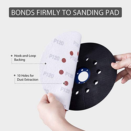 POWER PRO 1850 Electric Drywall Sander - Variable Speed 1000-1850rpm, 750 Watts, with Automatic Vacuum System, LED Light, and Tool Case (1850) Power Pro 2100