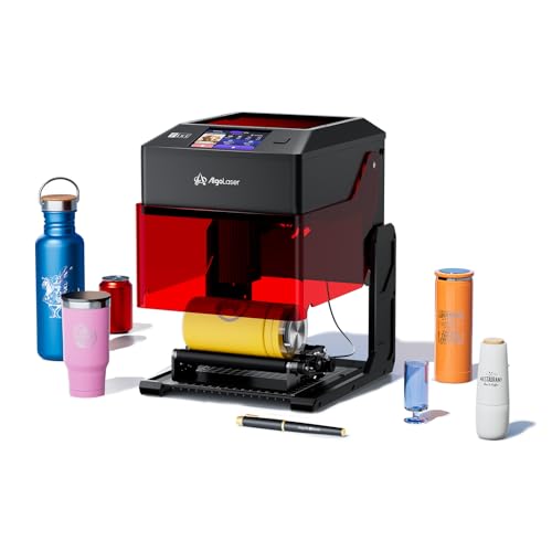 Algolaser Rotary Roller for Pixi Laser Engraver – Y-Axis Rotary Module for Cylindrical Object Engraving – Compatible with LightBurn, LaserGRBL – No Laser Function AlgoLaser