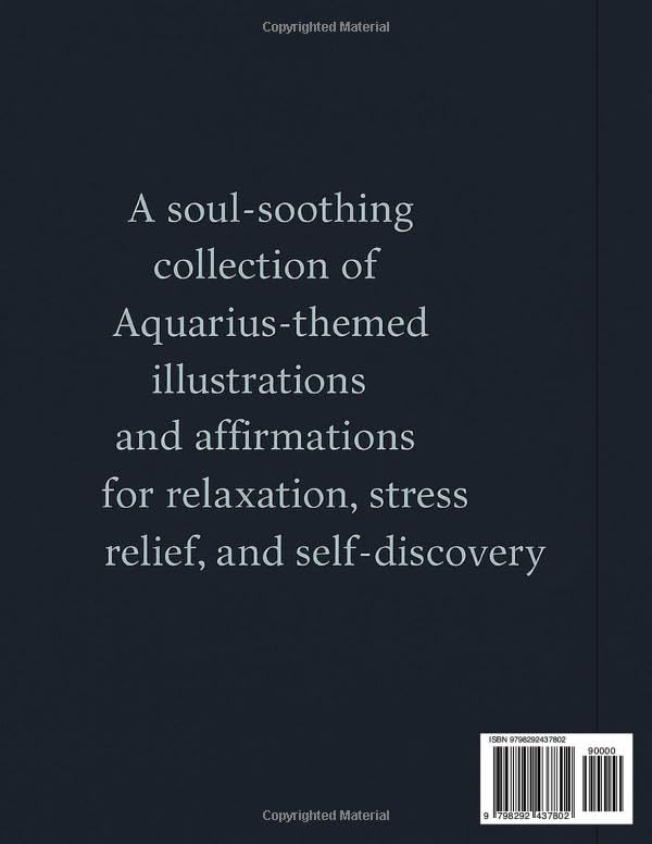 Aquarius Coloring Book for Women: Mindful Zodiac Art to Relax and Empower (Zodiac Coloring Book Series) Majosta