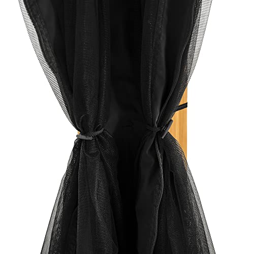 Sunjoy Universal Mosquito Netting for 12 ft. ×16 ft. Gazebos, Black Sunjoy
