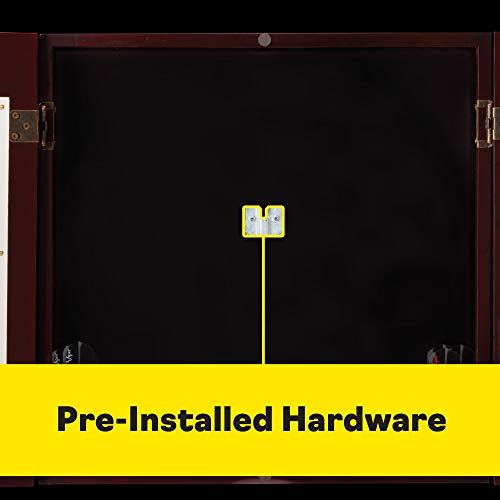 Viper Hudson Sisal/Bristle Steel Tip Dartboard Cabinet, Mahogany Finish Viper