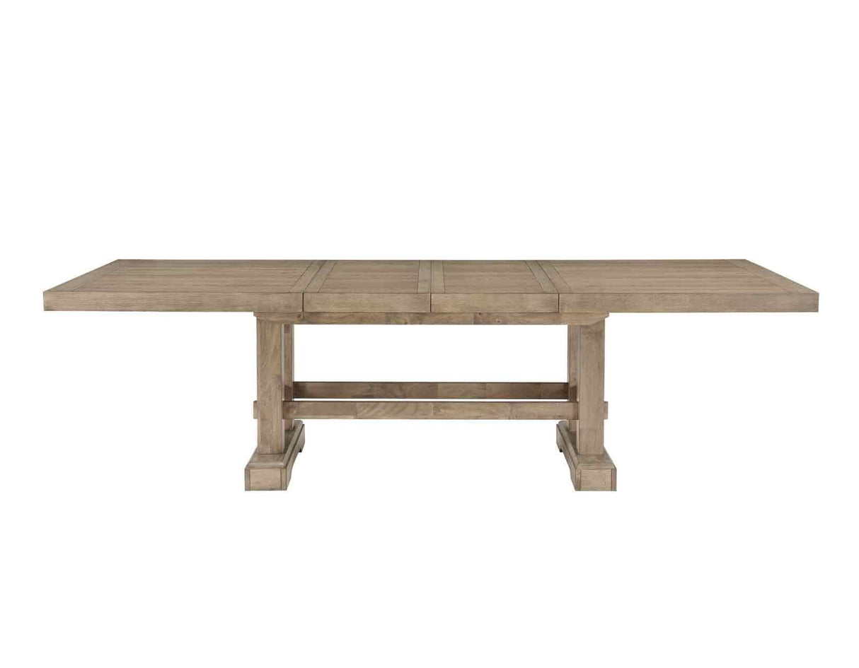 Steve Silver Furniture Napa Dining Modern Transitional Styling, Expands to Seat up to 10, Weathered Sand Finish Table Steve Silver Furniture