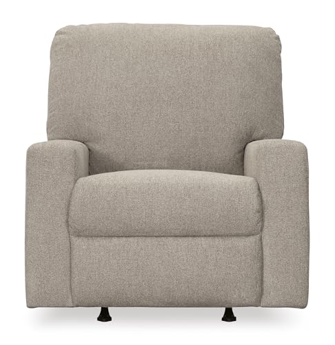 Signature Design by Ashley Deltona Casual Manual Rocker Recliner, Beige Signature Design by Ashley