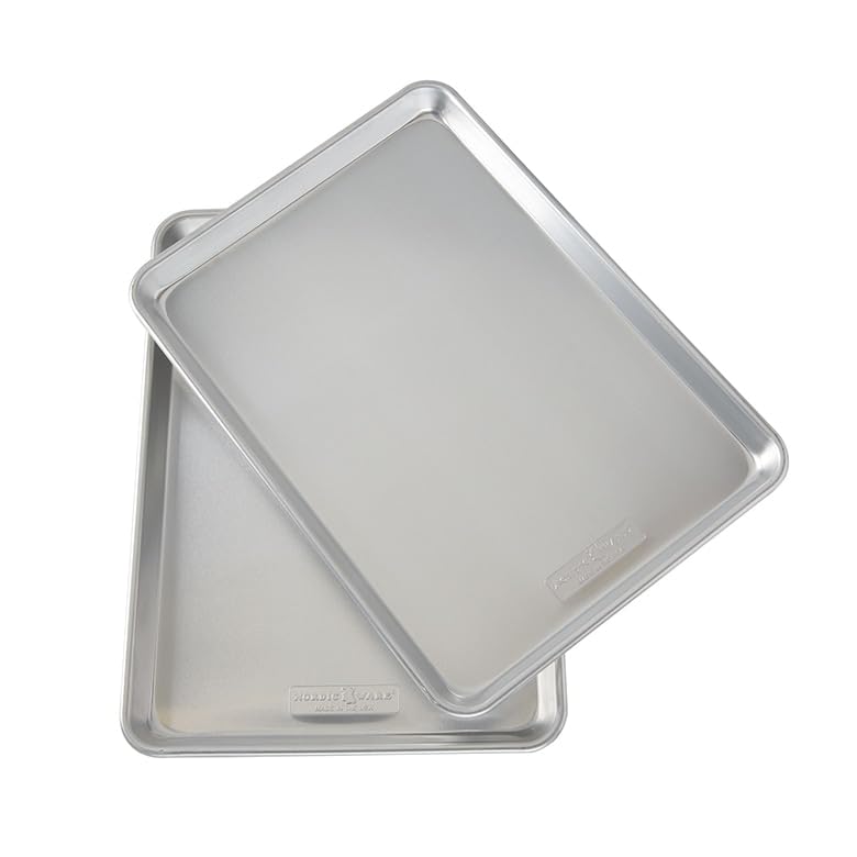 Nordic Ware Naturals Two Half Sheets with Lid Set, 3-Pieces Nordic Ware