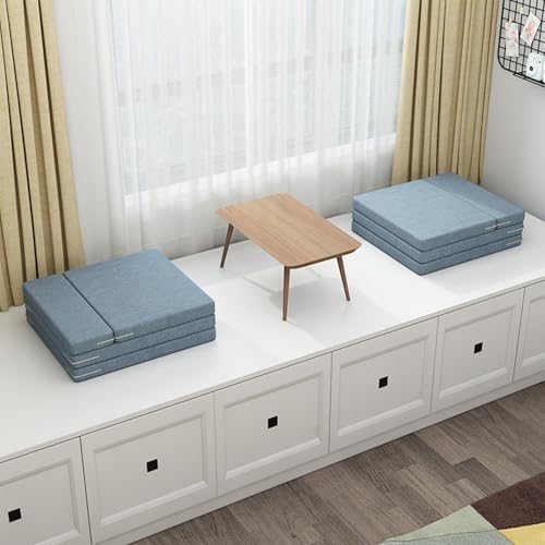 KCCRHIN Foldable Floor Mattress for Kids Tri-Fold Portable Futon Mattress Pad Floor Nap Mat for Sleeping Child Foldable Mattress Floor Bed Multi-Functional Floor Sleeping Mat for Office,71 * 24 * 2in KCCRHIN