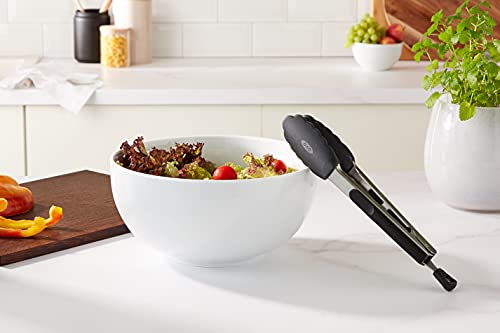 OXO Good Grips 9-Inch Tongs with Silicone Heads, Black OXO