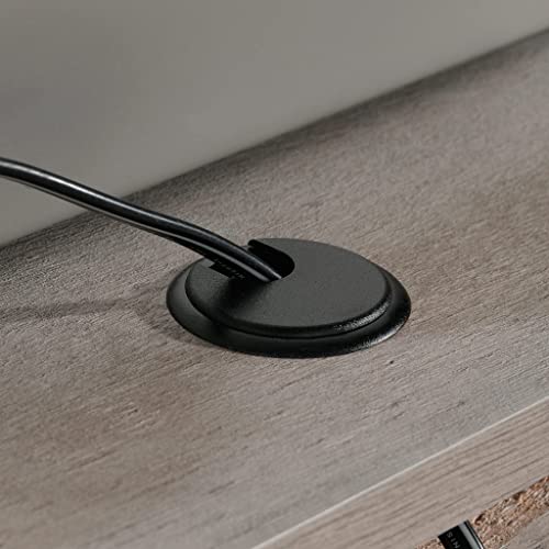 Sauder Cottage Road L-Desk, L: 65.12" x W: 58.66" x H: 29.76", Mystic Oak finish Sauder