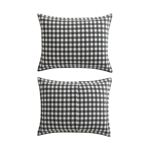 Eddie Bauer - King Comforter Set, Reversible Cotton Bedding with Matching Shams, Luxurious Bedding Set for Colder Months (Preston Grey, King) Eddie Bauer