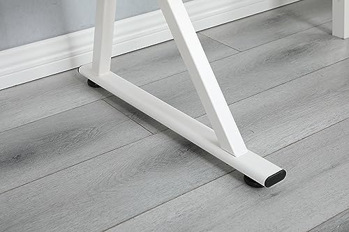 Landpink Glass Drafting Table Art Desk – Adjustable Professhional Artwork Drawing Drafting Table Desk, Glass-Topped Art Table for Craft Station Studio Home Office School w/Drawers/Chair (White) Landpink