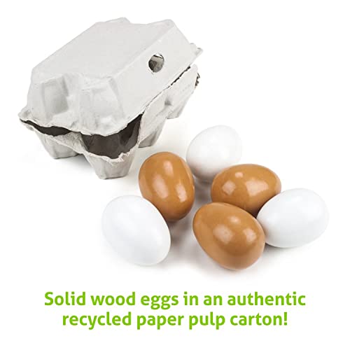 Imagination Generation Wood Eats! Eggcellent Eggs with Real Carton Imagination Generation