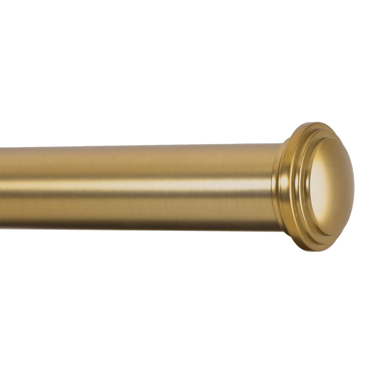 Ivilon Window Curtain Rod Decorative End Cap Design, 1 Inch Rod, 28 to 48 Inch. Warm Gold Ivilon