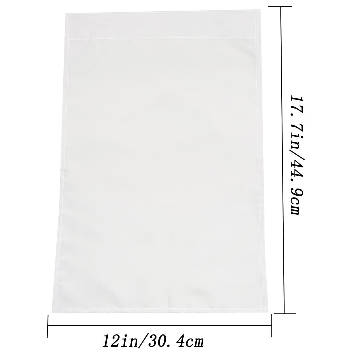 6Pcs Lawn Garden Flags Blank Garden Flags DIY Decorative Flag, Polyester Banners Flag for Indoor Outdoor Garden Decoration Holiday Festival,12 x 18 Inch, White yuntop