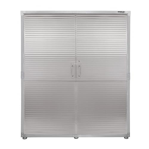 Seville Classics UltraHD Solid Steel Lockable Metal Storage Cabinet Locker Organizer w/Adjustable Shelves for Garage, Warehouse, Office, Classroom, Seville Classics